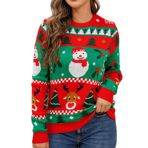 (L, Red) Pull de Noël et l'automne.