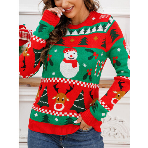 (L, Red) Pull de Noël et l'automne. 2