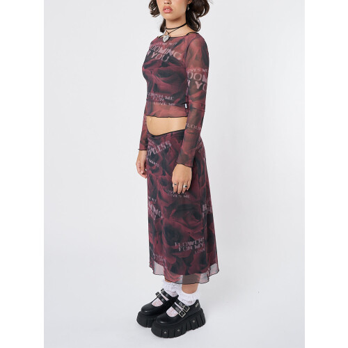 (M, Wine Red) Completo donna: top per l’autunno. 1