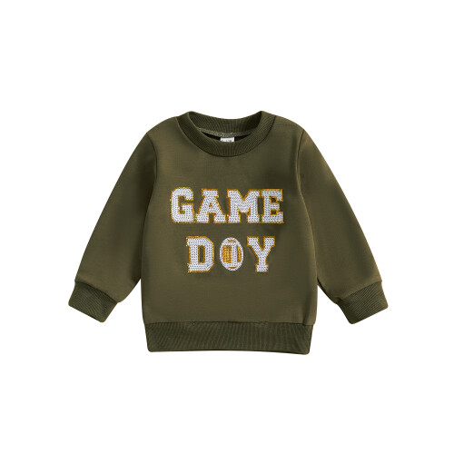 (2-3 Years, Green) Blusas de moletom o outono.
