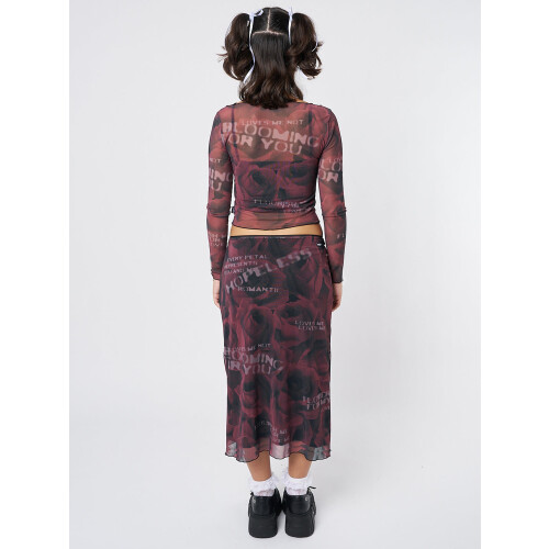 (M, Wine Red) Completo donna: top per l’autunno. 2