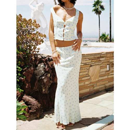 (L, White) Γυναικείο Σετ Φούστας Τεμάχια, Streetwear 2