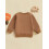(6-12 Months, Brown) Blusas de moletom o outono. 6