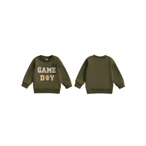 (2-3 Years, Green) Blusas de moletom o outono. 1