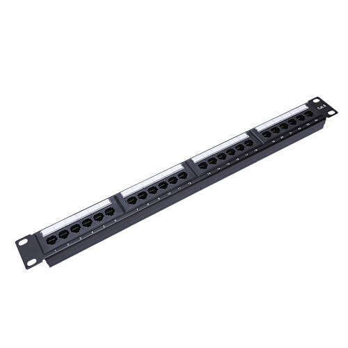UTP 24 Port Rj45 Patch Panel Rack Cable Wall Mounted Bracket Connector Rack Tool Ethernet Lan Network Adapter CAT6 1