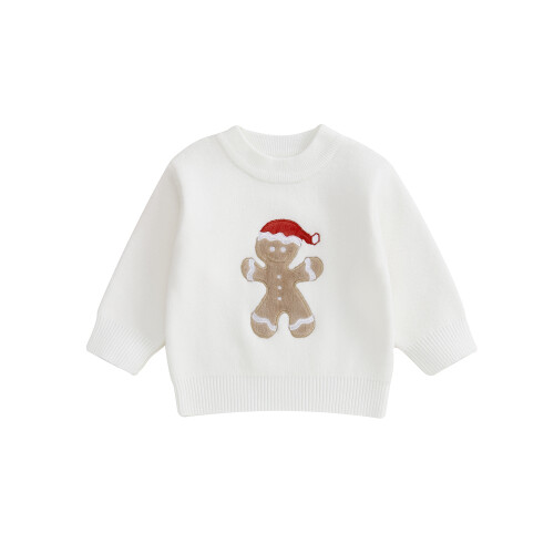 (6-12 Months, White) Κορίτσια Αγόρια Χριστουγεννιάτικο Άνδρας Κέντημα