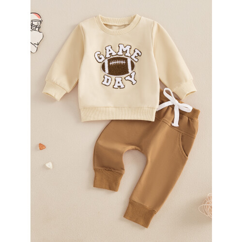 (0-6 Months, Khaki) Σετ παντελονιών για μακριά παντελόνια 2