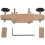 1 Set Solid Maple Stainless Steel Guitar Bridge Install Clamp Luthier Tools Guitar Parts Accessories 1