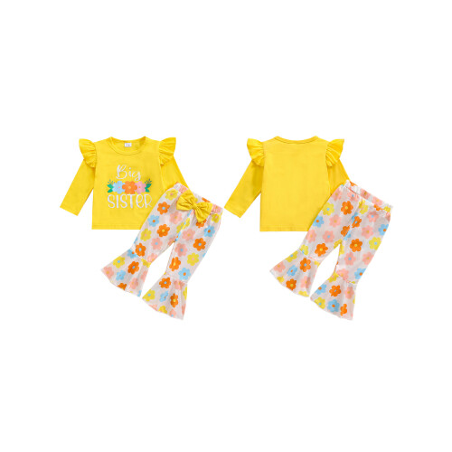 (3-4 Years, Yellow) Φθινοπωρινά ρούχα για μακριά μανίκια 1