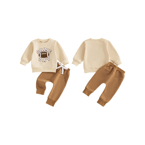 (0-6 Months, Khaki) Σετ παντελονιών για μακριά παντελόνια 1