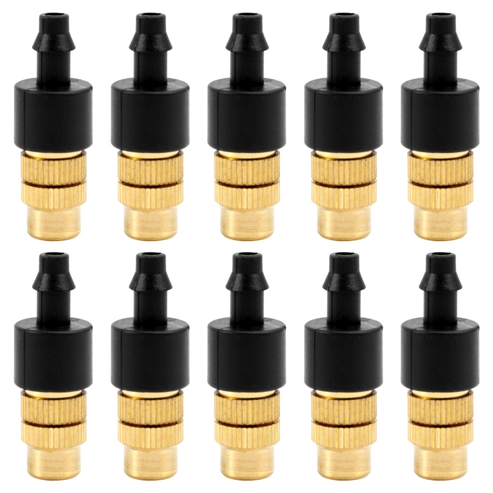 10 Pcs Adjustable Misting Nozzle For Gardening Sprinkle Brass Watering Sprinkler Sprayer For Irrigation System 4711909012396