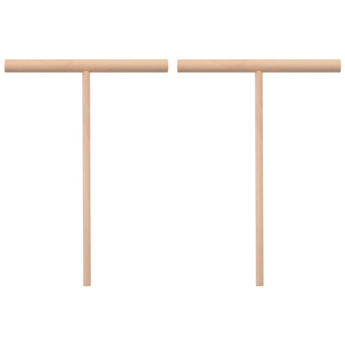 Practial T Shape Crepe Maker Pancake Batter Wooden Spreader Stick Home Kitchen Tool Kit DIY Use