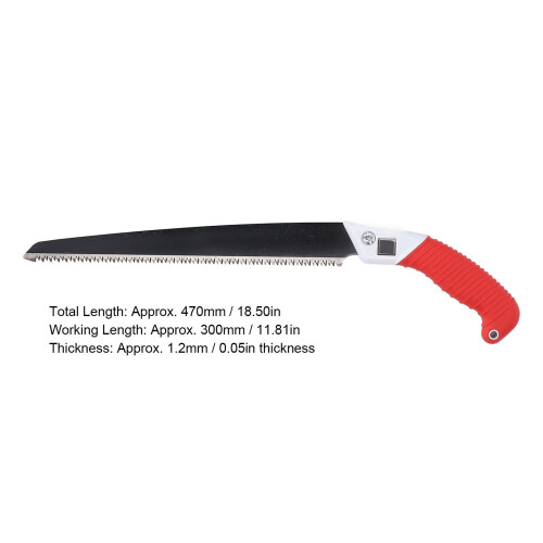 Mini Fine Tooth Hand Saw 470mm for Woodworking Push Pull Cut 1