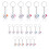 20 pcs Keychain Key Ring Hang Tooth Shape Cute Dental Gift 1