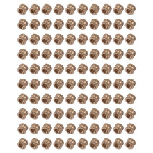 M3 x 3 mm Filetage femelle en laiton molete filete Inserer des ecrous d'encastrement 100 PCS
