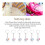 20 pcs Keychain Key Ring Hang Tooth Shape Cute Dental Gift 4