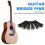 6 pezzi nero ebano Shell Guitar Bridge Bone Pins Set con Abalone Dot verde per accessori chitarra acustica 4