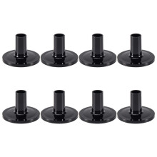 8 Stuks Bekkenhoezen 8 Stuks 38x26mm Zwarte Drumbekkenhoezen Vervanging voor Plankdrumkit