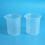 Kitchen Lab Graduated Beaker Clear Plastic Measuring Cup Thicken with Cap Measuring Jug 200mL 2pcs 9