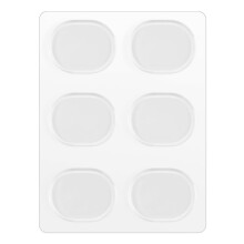 6 piezas / juego caja de tambor de la almohadilla de silencio Almohadillas de gel amortiguador tom trampa silenciador Silenciar los accesorios de
