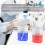 Kitchen Lab Graduated Beaker Clear Plastic Measuring Cup Thicken with Cap Measuring Jug 200mL 2pcs 3