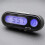 2in1 LED Car Digital Clock with Thermometer, Blue Night Vision, 12/24 Hour Dashboard Accessory 2