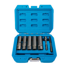 7-teiliger Schrauben- und Muttern-Extractor-Set für abgebrochene und rostige Schrauben, passend für Größen von 3/8" bis 3/4"