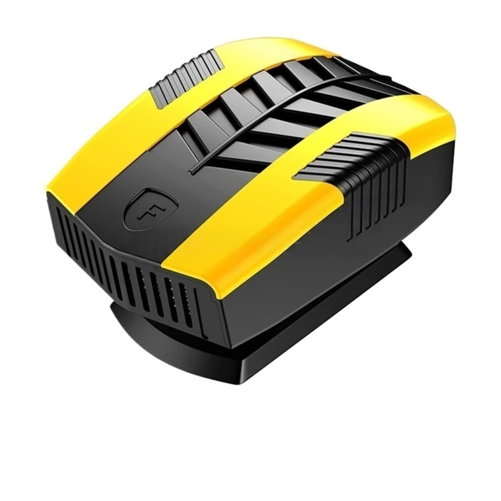 12V Car Heater And Defroster 360 Rotating Fan Fast Windshield Defogger For Winter Driving Yellow 9771547181118