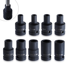9 Piece Tap Socket Set 1/2 Inch Drive Cr Molybdenum Steel for Electric and Pneumatic Tools