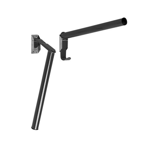 (One Size, Black) Stubbs Saddle Rack Folding Pole S18P