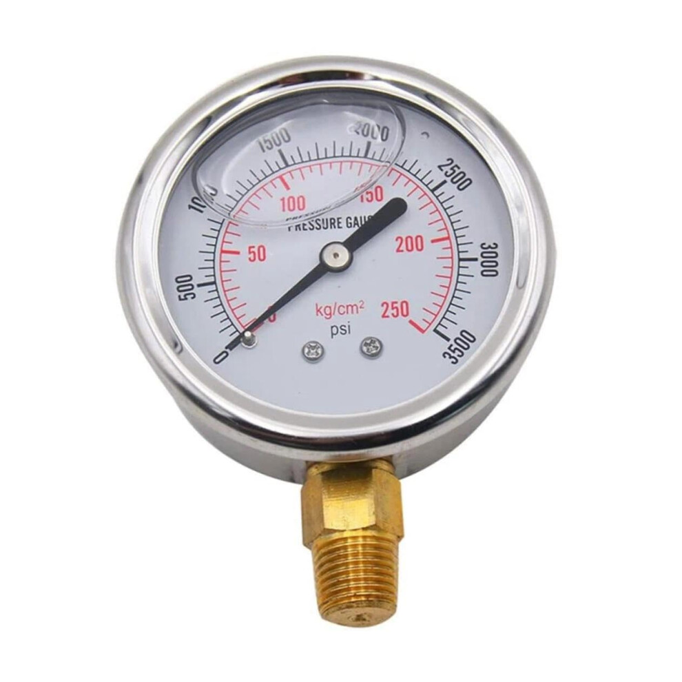 Oil Pressure Gauge Stainless Steel Corrosionresistant For Water And Gas Monitoring 9771547181194