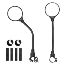 2PCS Bicycle Rearview Mirrors 360 Rotatable Handlebar Side Mirror for Mountain Road Bike
