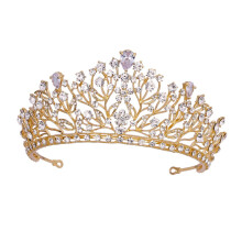 Elegant Zirconia Bridal Crown with Sparkling Crystal Accents for Wedding and Formal Events