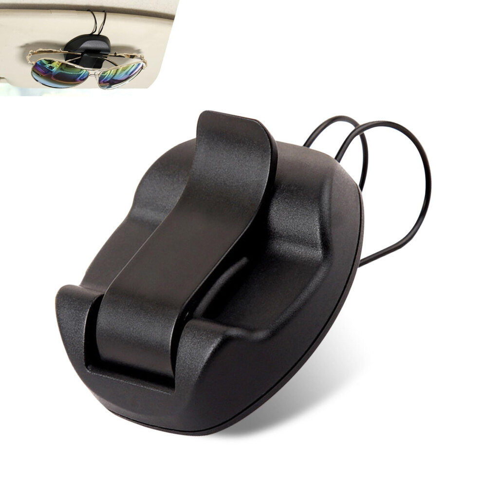 Car Sunglasses Holder With Onehanded Operation, Multifunctional Sun Visor Clip For Glasses And Documents, Universal Black 9169991201894