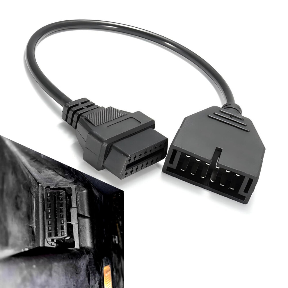 Obd1 To Obd2 Scanner Adapter 12 Pin To 16 Pin Diagnostic Extension Cable For Gm Vehicles 9169991202068