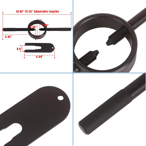 Motorcycle Fork Service Tool Kit 2PCS Fork Spring Compressor and Damper Rod Bleed Set 1
