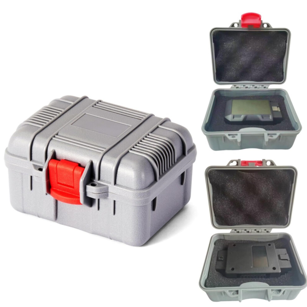 Waterproof Shockproof Obd2 Scanner Case With Custom Foam, Lockable Hard Shell For Automotive Tools Grey 9771547181392