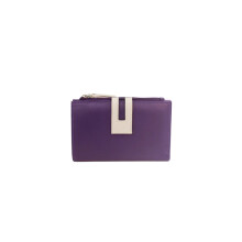 (One Size, Purple/Ivory) Eastern Counties Leather Rebecca Contrast Purse