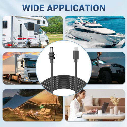 Satellite 100W USB-C to DC IP68 1M Black 2