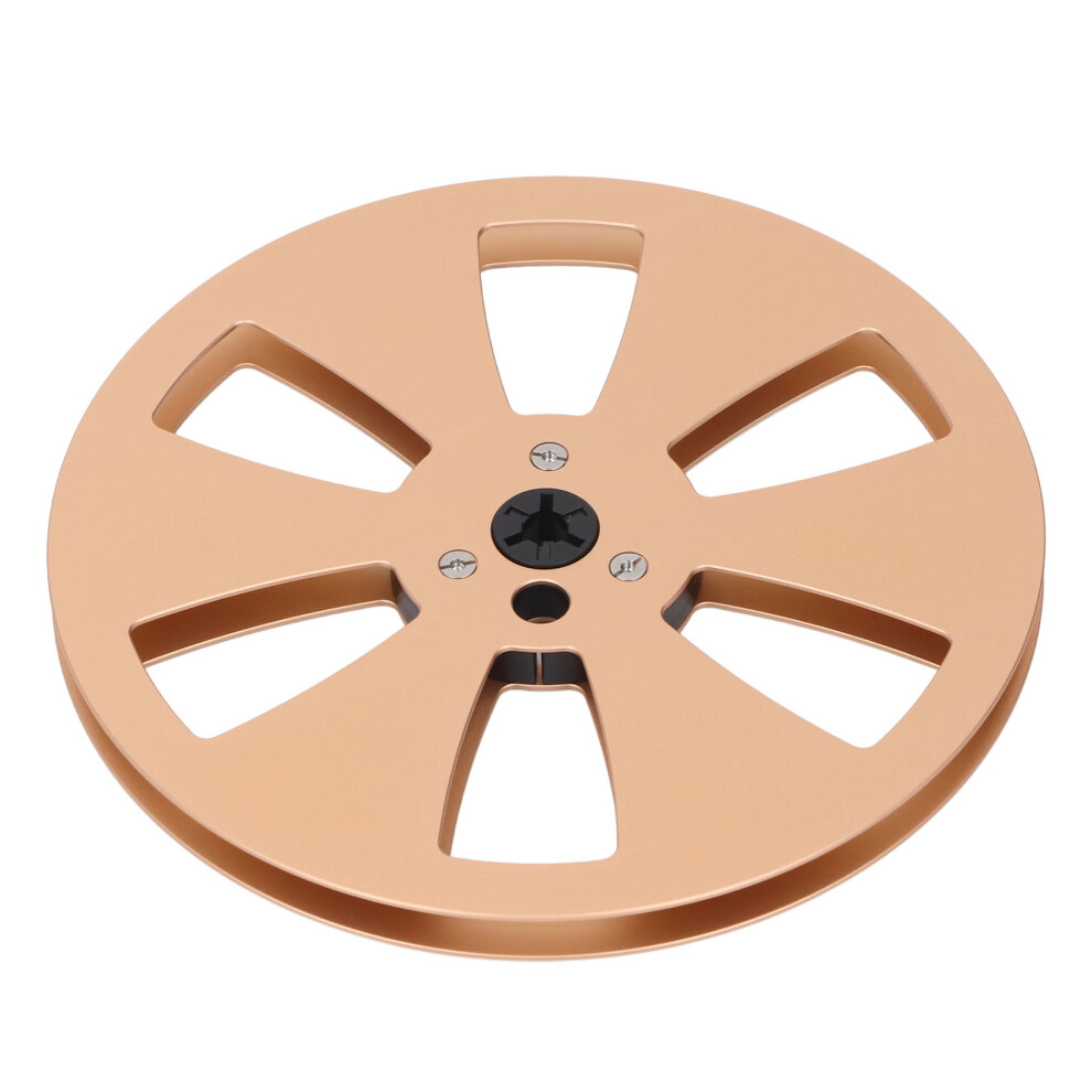 Sound Tape Empty Reel 1/4In 7In Aluminum Gold 8011384164556