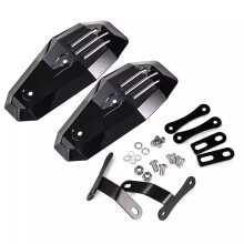 Black Motorcycle Hand Guards Wind Protection WeatherResistant for Harley Honda Kawasaki Yamaha Suzuki