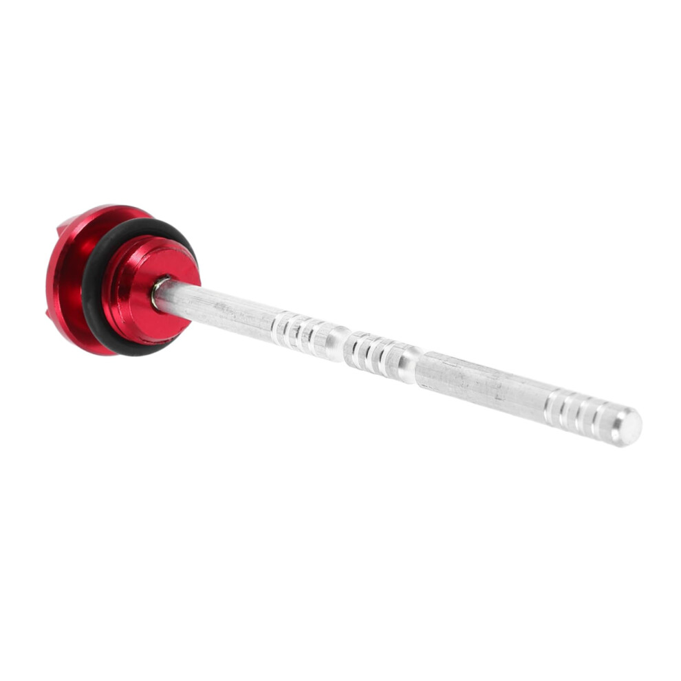 Motorcycle Oil Dipstick Aluminum Alloy Engine Oil Level Gauge With Precise Reading For Various Models Red 9771547181774
