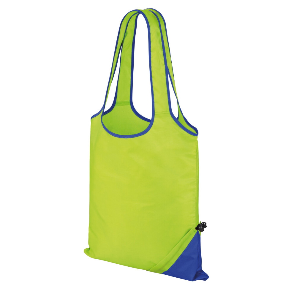 Result (One Size, Lime/Royal) Core Compact Shopping Bag (Pack Of 2)