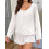 (S, White) Set de pijamale 2 piese. 4
