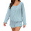 (M, Blue) Set de pijamale 2 piese. 1