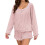 (M, Pink) Set de pijamale 2 piese. 1