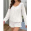 (S, White) Set de pijamale 2 piese. 5