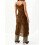 (S, Chocolate) Γυναικεία μπλούζα αμάνικη διαφανής, Clubwear 8