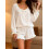 (S, White) Set de pijamale 2 piese. 6