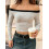 (XL, Black) Pulls courts rayés look décontracté. 3